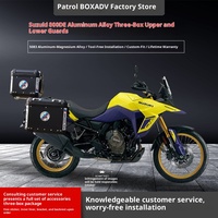 Nouveau Tuerle Suzuki V-Strom800De boîte latérale à trois boîtes boîte de queue barre de protection pièces de rechange en alliage d'aluminium 45L 1 an de garantie