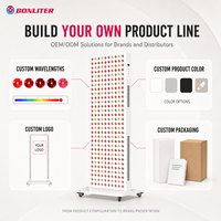 Panneau de luminothérapie LED 1500W à 5 longueurs d'onde pour le corps entier, stock US, livraison rapide, sans droits de douane, 300 ampoules, soutien bien-être