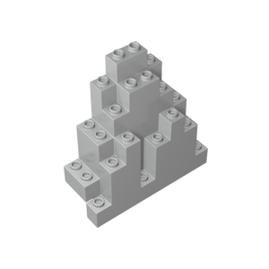 [Gobricks] GDS-2148 all'ingrosso parti di blocchi di costruzione pannello di roccia triangolare 3x8x7 (aka LURP) 6083 976014 - Product Image 2