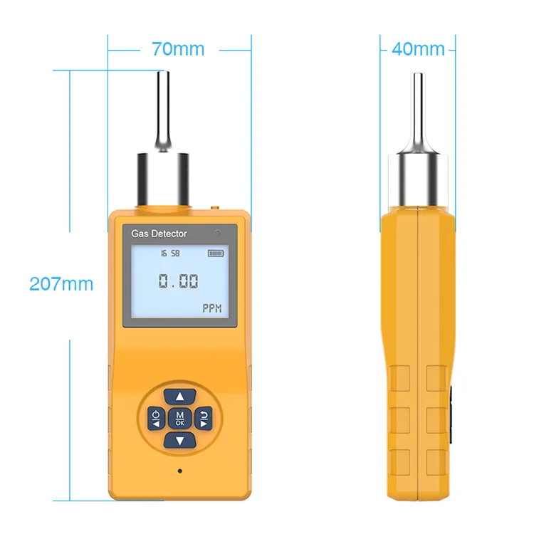 Safewill Portable Pumping Single Gas NH3 Analyzer Ammonia Leak Detector Handheld CO ABS Plastic Enclosure for Gas Detector