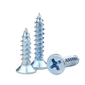 Factory Price <b>Galvanized</b> M4 M5 M6 Cross Recessed Countersunk Head Self-Tapping <b>Screws</b> Metal Metric Measurement System - Product Image 4