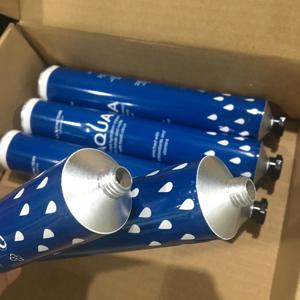 <span class=keywords><strong>Tube</strong></span> de lotion dentifrice crème mains <span class=keywords><strong>en</strong></span> aluminium métallique pliable personnalisé écologique pour emballage cosmétique - Product Image 5