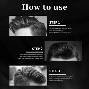 <span class=keywords><strong>Poudre</strong></span> coiffante mate pour un volume et une texture instantanés, <span class=keywords><strong>poudre</strong></span> capillaire non grasse pour hommes, tenue souple longue durée, cheveux plus volumineux - Product Image 4