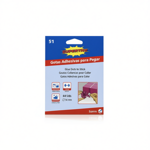 Punti di colla 12 mm 64 pezzi Adesivo multiuso per lavori manuali - Product Image 3