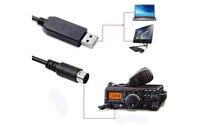 Cable Serial de Datos USB-A Mini Din de 8 Pines Macho Recto RS232 CT-62 CAT de 1.8M para Radios de la Serie FT-100/817/857/897