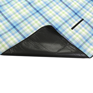 Azul y blanco a rayas al aire libre y Picnic manta de la playa de <span class=keywords><strong>Camping</strong></span> en hierba impermeable arena prueba - Product Image 3