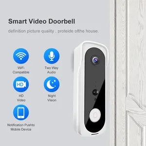 Tuya Chuông Cửa Video Thông Minh Smart Life Chuông Cửa Không Dây Ngoài Trời Camera Liên Lạc WiFi Chống Nước Bảo Vệ An Ninh Dân Cư