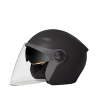 Charmant casque de moto électrique ABS 3C DOT de style simple face ouverte