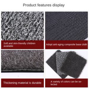 Césped Artificial Gris de Alta Calidad para Cercas, Venta al por Mayor de Fábrica, Altura de Pelo de 1.5 cm, Material de Polipropileno, Duradero y Fácil de Instalar - Product Image 3