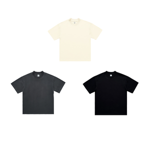 Camiseta de Alta Calidad para Hombre, Estilo Hip Hop, Corte Regular, Streetwear, Personalizada de Lujo, 100% Algodón, Ecológica, Hombros Caídos, Tejido Grueso - Product Image 1