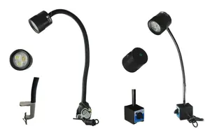 مصباح IP65 الأكثر مبيعًا مضاد للماء يعمل على أدوات الماكينات بمصباح LED بقدرة 4.5 وات M3 وات ذراع مرنة ضوء أبيض دافئ طاقة تيار مباشر معتمدة بشهادة CE/ROHS