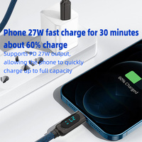 Nouveau Nylon tissé 66W charge rapide 1M 2m longueur de câble de charge TYPE-C prend en charge personnalisé