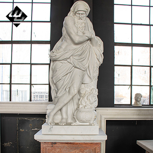 ประติมากรรมหินอ่อนสีขาวคุณภาพสูงสไตล์ยุโรปแบบคลาสสิกตะวันตก แกะสลักด้วยมือตามสั่ง รูปเทพธิดาแห่งดวงจันทร์ขนาดใหญ่ - Product Image 2