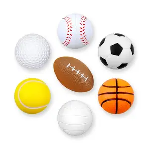 Custom Logo Mini Basketbal Voetbal Pu Anti Stress Bal Reliëf Speelgoed Ballen Honkbal Stressbal Voor Kinderen Volwassenen