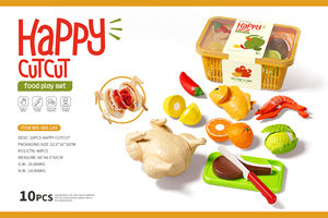Jouet de <span class=keywords><strong>cuisine</strong></span> pour tout-petits, ensemble de jeu de simulation d'aliments, puzzle de découpe de fruits, jeux éducatifs pour enfants, garçons et filles - Product Image 5