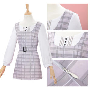 BanG Dream It's <span class=keywords><strong>MyGO</strong></span> Qianzao Ai Yin 2 piezas Cosplay vestido Anime disfraces Plaid Lolita vestido de talla grande - Product Image 3