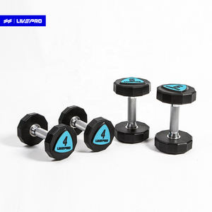 Mancuernas de uretano LIVEPRO, equipo de ejercicio, mancuernas de cabeza de 12 lados, mancuernas redondas de PU comerciales para el hogar, 2-50 kg - Product Image 3
