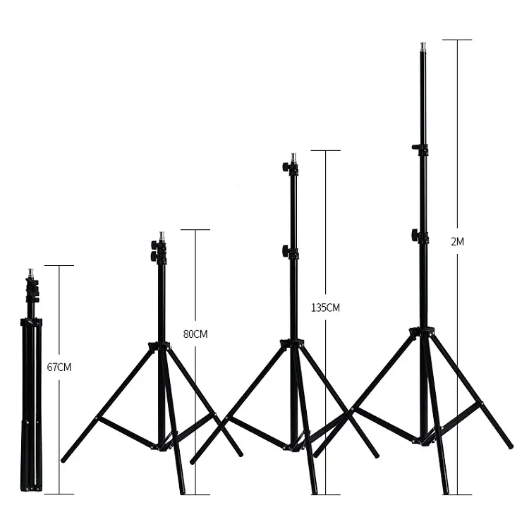 2m Điện thoại di động sống đứng điền vào ánh sáng Microphone khung điện thoại sàn chân máy ánh sáng đứng nhiếp ảnh Ánh sáng đứng