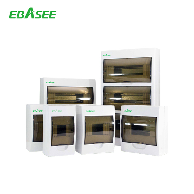 EBASEE Surface Mounted Electrical Distribution Board 2 Way ~24 Way Pvc Lighting Distribution Box