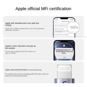 Câble USB rétractable <span class=keywords><strong>UGREEN</strong></span> MFI pour voiture, 8 broches, charge rapide PD, câble de données tressé en nylon pour <span class=keywords><strong>Apple</strong></span> iPhone 16 15 14 - Product Image 2