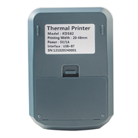 58mm tanpa tinta Mini portabel Label penerimaan termal Printer Bluetooth untuk penggunaan rumah kantor dan penggunaan gudang