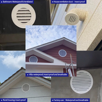 Grille d'aération ronde en alliage d'aluminium pour extérieur, résistante aux intempéries, pour système HVAC, taille personnalisée