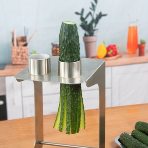 Cortadora Manual Comercial de Pepino con 8/10/12 Cuchillas, Máquina Rebanadora de Pepino para Cocina - Product Image 3