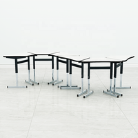 Table d'activités réglable en hauteur pour étudiants, mobilier scolaire avec processus d'électrodéposition