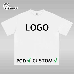 Camiseta DTF con Estampado Bajo Demanda para Hombre, 100% Algodón, Lisa, 235 g/m², Ligera, POD y Corte y Confección, Estilo Urbano, Corte Holgado - Product Image 1