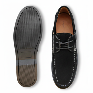 Chaussures bateau pour hommes en cuir véritable faites à la main, basses, à lacets, légères, respirantes, décontractées, polyvalentes et confortables - Product Image 6