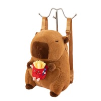 Sac à dos Capybara très vendu, jouets en peluche mignons, peluches personnalisées avec nœud, jouets en peluche personnalisés pour enfants, cadeau de vacances