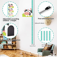 Autocollant mural 3D personnalisé pour cadeau, règle de mesure du tableau de croissance de bébé pour la décoration de chambre d'enfant pour l'industrie maternelle et infantile