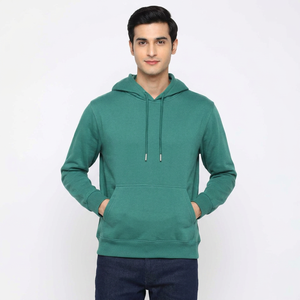 Basics Wholesale Sweat à capuche zippé pour homme 100% Coton, personnalisable par impression et broderie, motif uni, tricoté pour l'hiver, FINER THREADS - Product Image 1