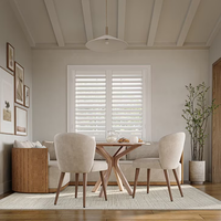 Factory Direct Volets de plantation en bois personnalisés pour intérieurs pour cuisine extérieur entrepôt salle de bain-direct de Chine