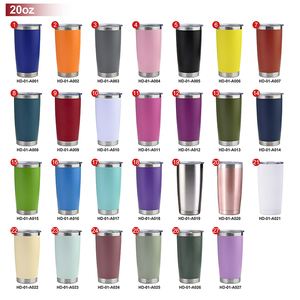 Custom Logo 20oz Tumblers Wholesale Bulk Double Wall Stainless Steel Vacuum Insulated Tumbler Thermal Mug <b>With</b> Straw And <b>Lid</b> - Product Image 2