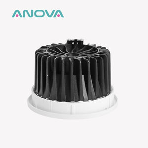 Moderna Lámpara LED AR111 de 25W con Carcasa Redonda de Aluminio, Empotrada, Negra, COB, para Hoteles - Product Image 2