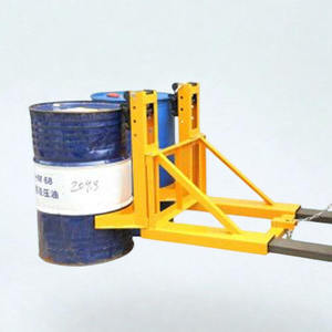 Forklift mounted drum lifter attachment for safe handling lifting and <b>transport</b> of steel oil drums - Product Image 3