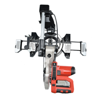 Scie à Onglet Coulissante Électrique HM9085 Haomai, 8 Pouces, Scie Composée Puissante pour Menuiserie, Machine de Coupe du Bois 1400W