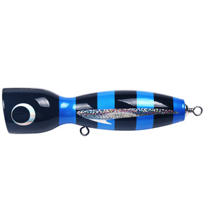 Poppy <b>Floating</b> Wooden Artificial Lure 17.5cm 120g Topwater Bait For Tuna Sea <b>Fishing</b> - Product Image 2