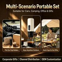 Machine à café expresso portable pour camping-car, écran numérique HD affichant la température et la puissance, machine à café automatique portative