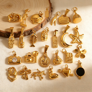 Ciondoli Misti a Tema Viaggio - Fotocamera, Valigia, Dollaro, Bikini in Acciaio Inossidabile |   Ciondoli Impermeabili all'Ingrosso per Creazione di Gioielli Fai-da-Te - Product Image 2