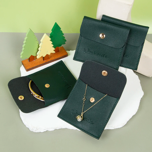 Bolsa de Almacenamiento de Joyería Simple de 8*8cm, Bolsa para Anillos y Aretes, Adecuada para Guardar Diversos Artículos Pequeños, Bolsas de Maquillaje de una Sola Capa - Product Image 3