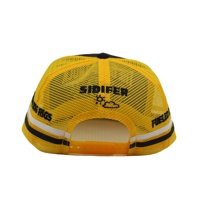 Topi Trucker Jaring Berpinggiran Datar Custom, Bordir Personal, Snapback untuk Pria