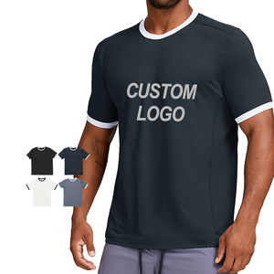 Áo thun nam thể thao nhanh khô, cổ tròn, tay ngắn, màu tùy chọn - Product Image 1