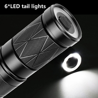 Linterna Telescópica de Largo Alcance de Alta Potencia 30wled+1*led con Fuerte Enfoque de Luz, Carga Inteligente Tipo-C con Función de Banco de Energía