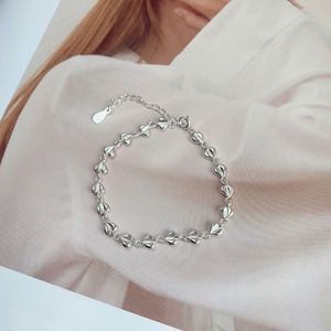 Dylam Women Fine Jewelry Minimalist Design Rhodium Plated 925 Sterling Silver Tennis <b>Adjustable</b> Daily Wear <b>Bracelet</b> - Product Image 4
