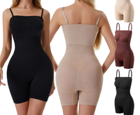 Culotte gainante une pièce sans couture en nylon pour femme, taille haute, effet ventre plat et rehaussement des fesses, pour grandes tailles