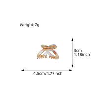 Pince à cheveux personnalisée pour femme, style rétro Wenhui, 4,5 cm, en acétate PVC, motif papillon ajouré, pour usage quotidien et fêtes
