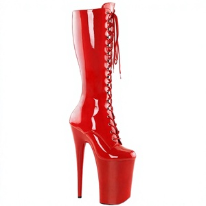 Zapatos de Plataforma Impermeables de 10 Pulgadas-26 cm para Pole Dance, con Cierre de Cremallera, Tacones Súper Altos, Sexys, Hasta la Rodilla, para Espectáculos Nocturnos de Verano - Product Image 3