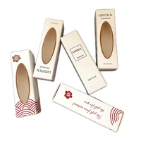Kit de Logo personnalisé de luxe pour rouge à lèvres, boîtes d'emballage de rangement, étiquette privée, 50 pièces